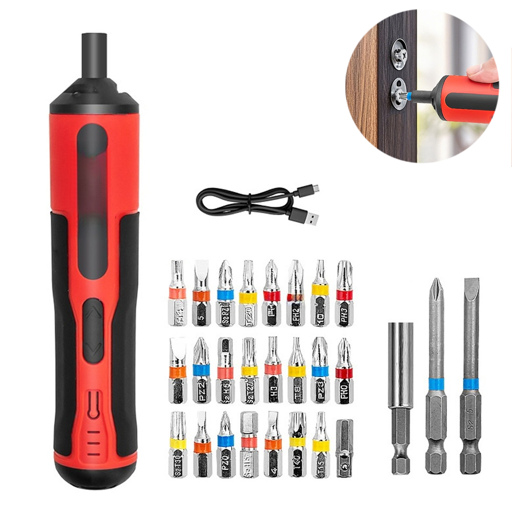 Electric Screwdriver Rechargeable Usb - Set di cacciaviti elettrici 4V con