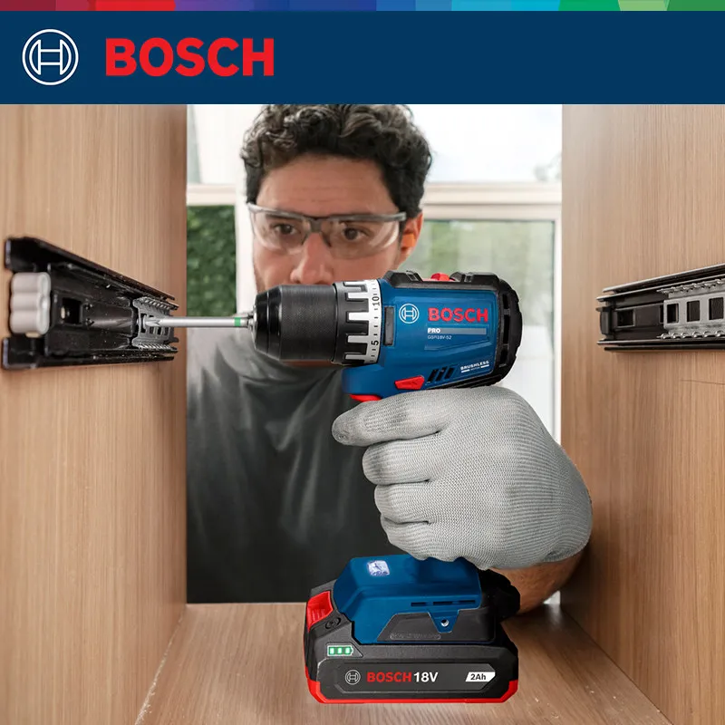 Brushless Cordless Electric Drill 18V - Trapano Avvitatore a Batteria BOSCH GSR