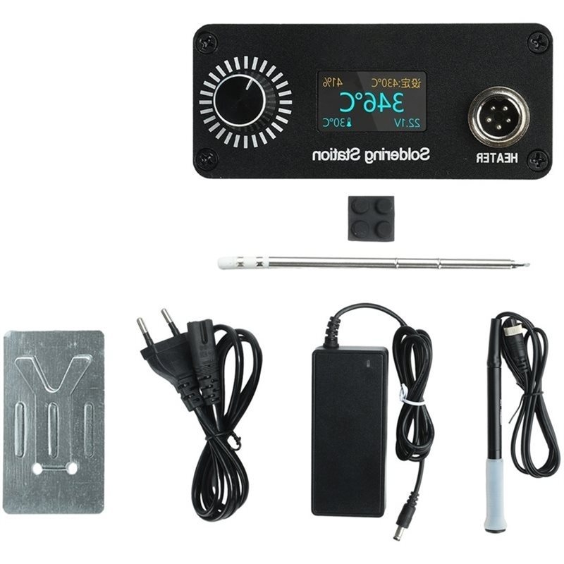 Digital Soldering Station T12 - Stazione di saldatura digitale B03C-T12, kit