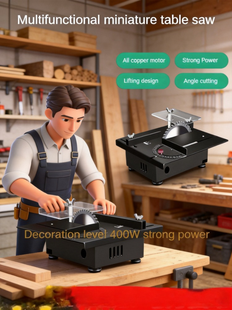 Mini sega da tavolo da 400W, p - Mini Table Saw For Woodworking recensione e prezzo
