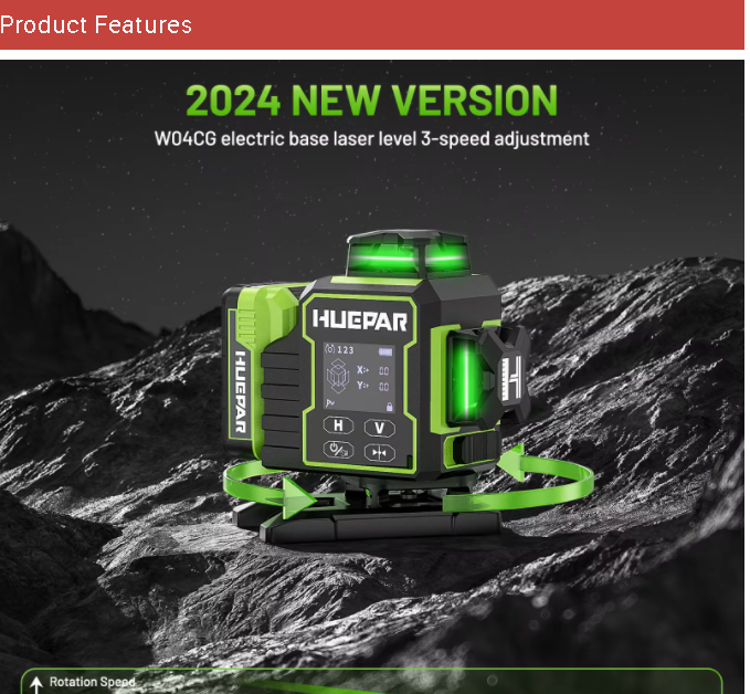 Livella Laser Verde Huepar W04 - Laser Level 16 Lines 4D Green recensione e prezzo