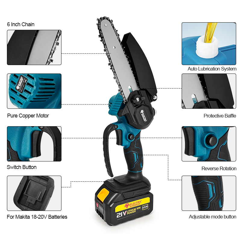 Mini motosega elettrica senza  - Mini Electric Chainsaw 6 Inch recensione e prezzo