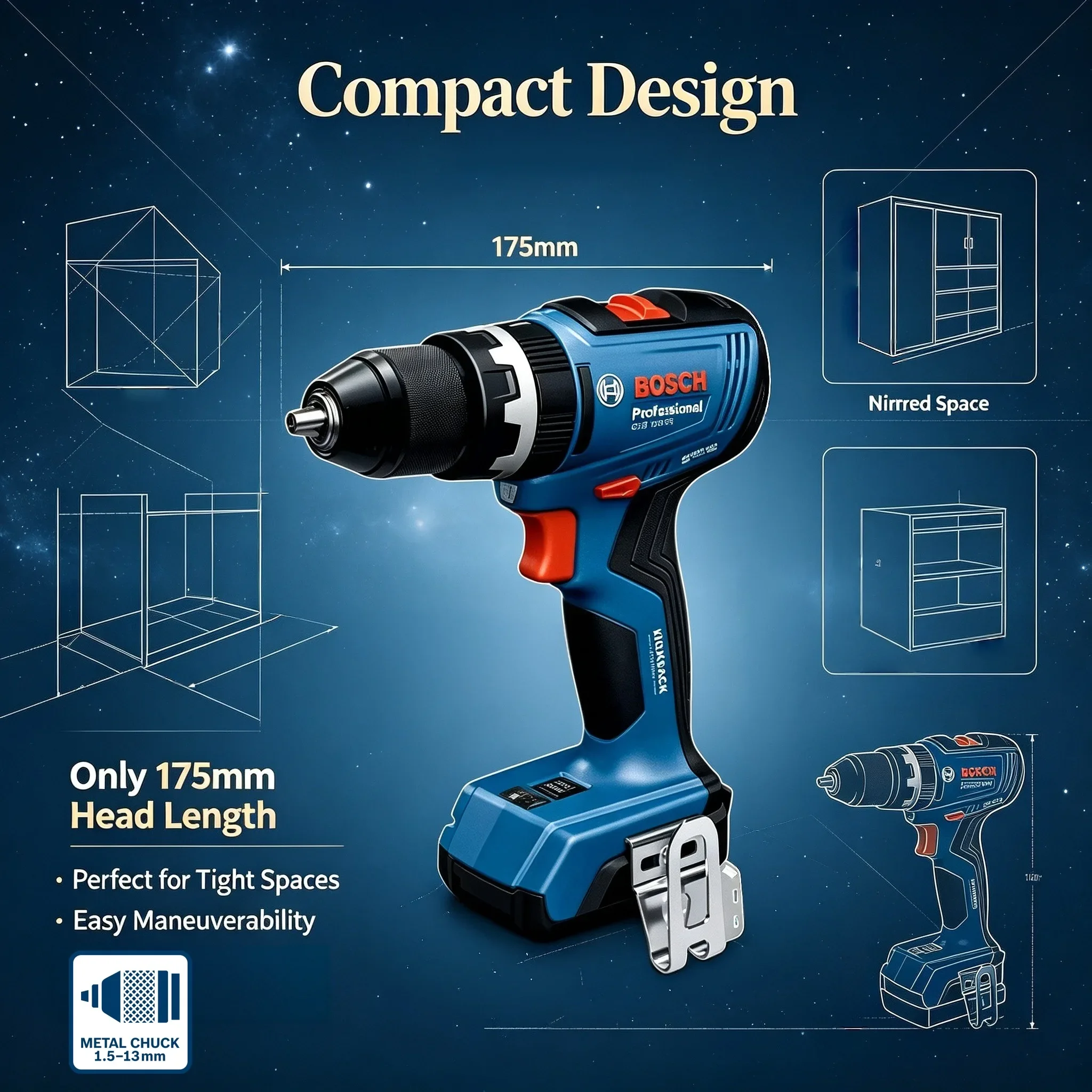 BOSCH GSB 18V-65 Trapano/Avvit - Brushless Cordless Electric Drill 18V recensione e prezzo