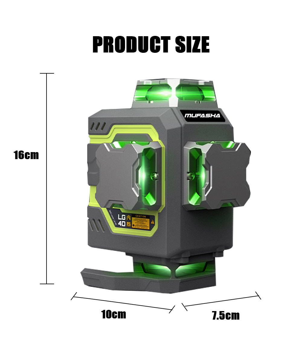 Livella Laser a 16 Linee 360°  - Laser Level 16 Lines 4D Green recensione e prezzo