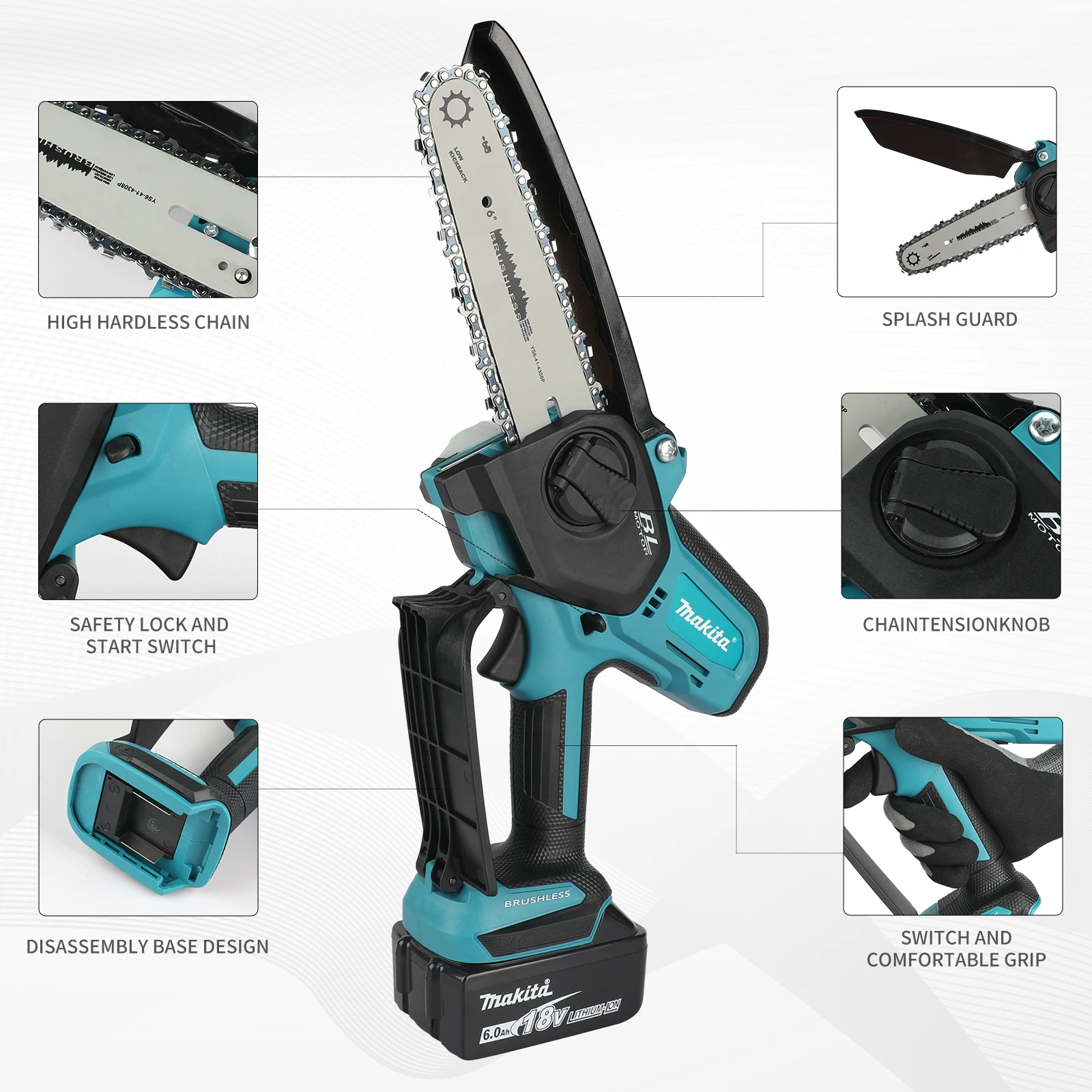 Motosega a Batteria per Lavora - Mini Electric Chainsaw 6 Inch recensione e prezzo